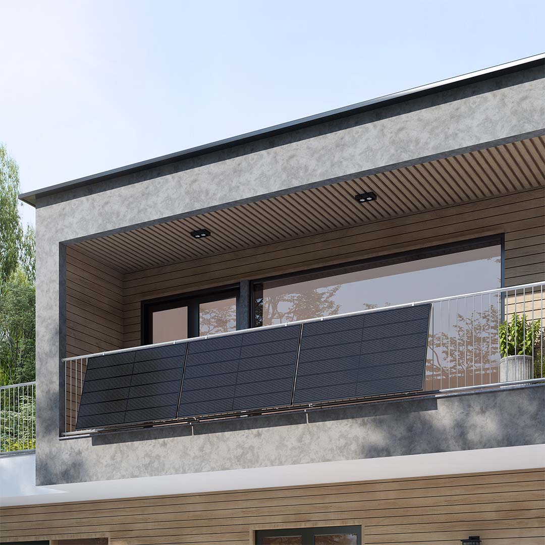 Voltd Balkon 1290W - Balkonkraftwerk Komplettset für Balkon