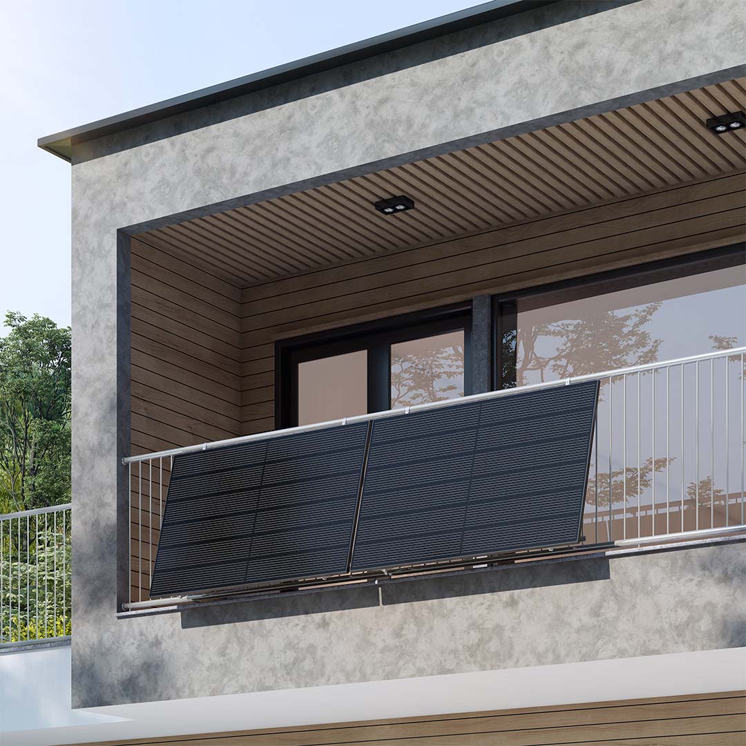 Voltd Balkon 860W - Balkonkraftwerk Komplettset für Balkon
