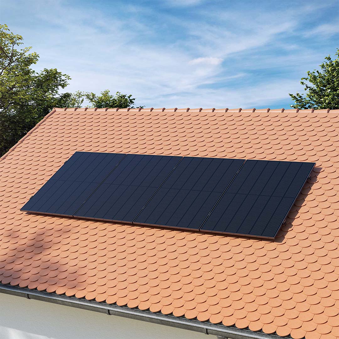 Voltd Biberschwanz 1720W - Balkonkraftwerk Komplettset für Biberschwanz Dachziegel