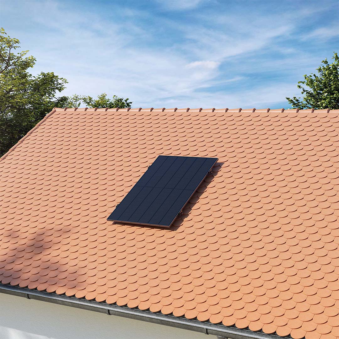 Voltd Biberschwanz 430W - Balkonkraftwerk Komplettset für Biberschwanz Dachziegel