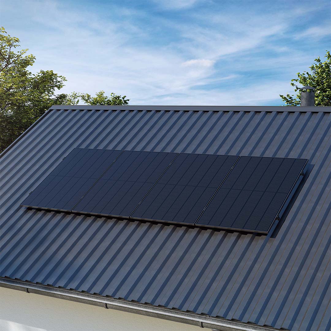 Voltd Blechdach 1720W - Balkonkraftwerk Komplettset für Blechdächer