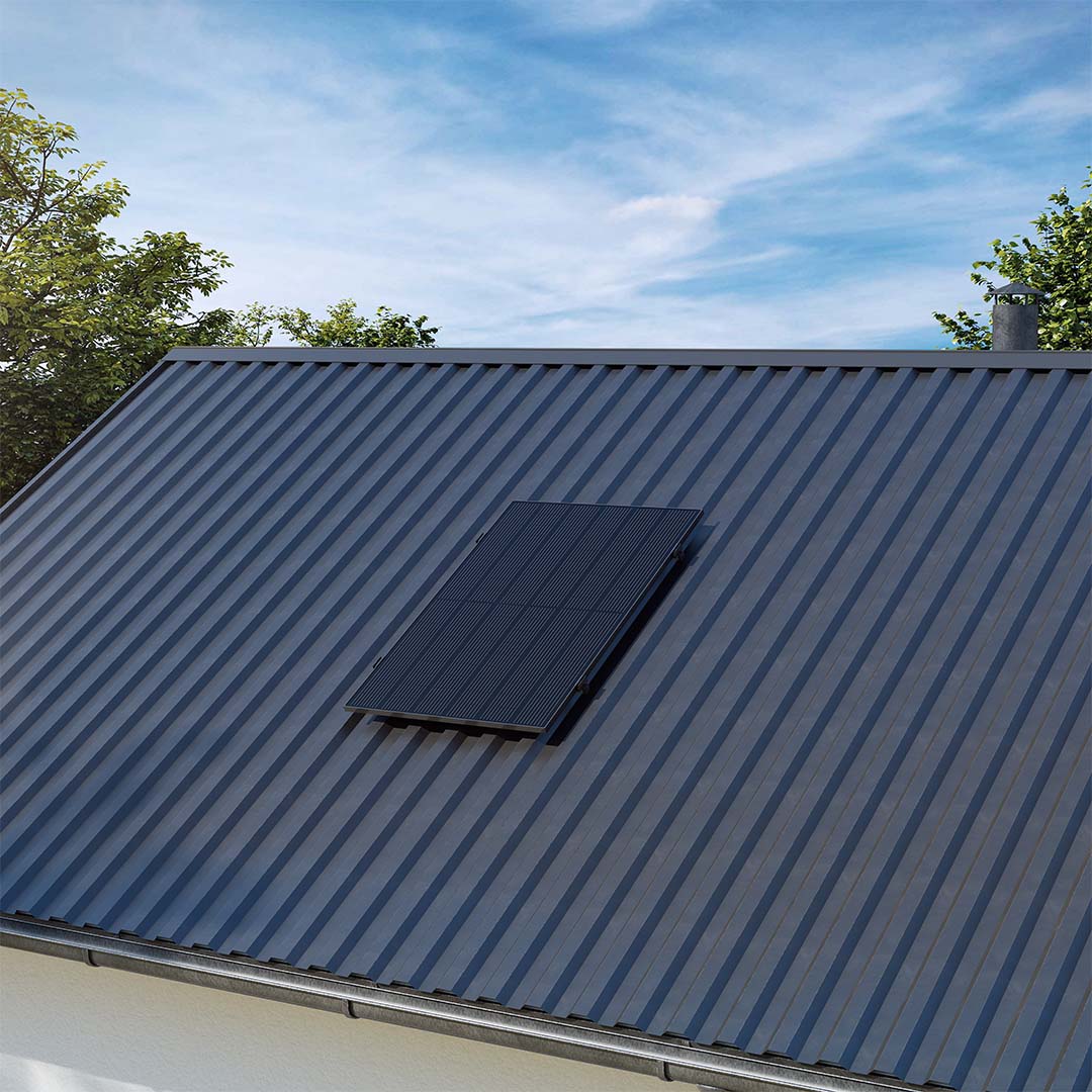 Voltd Blechdach 430W - Balkonkraftwerk Komplettset für Blechdächer