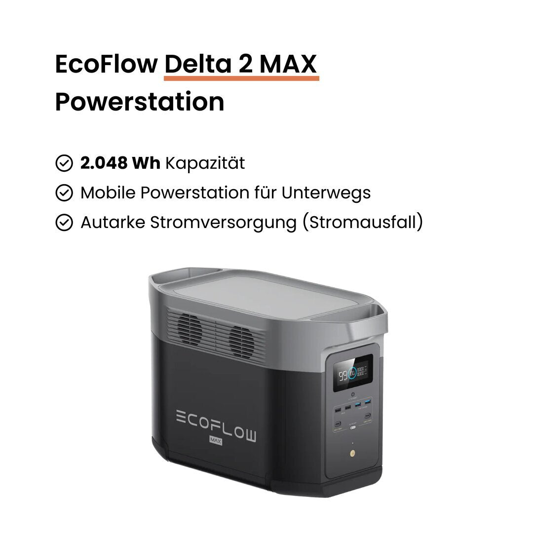 Voltd Autark 860W mit EcoFlow Delta 2 Max (2048 Wh) - voltd_energy
