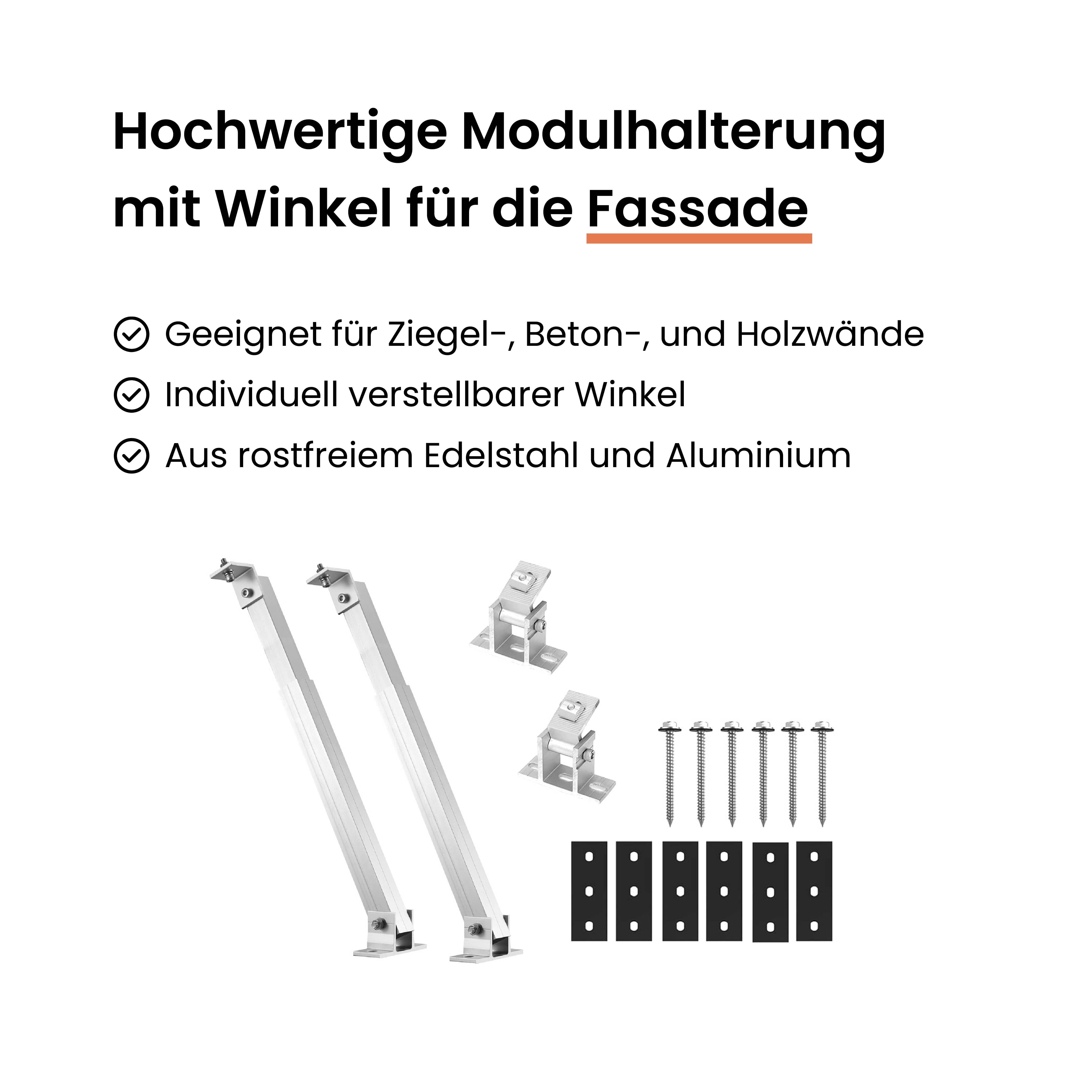 Montagesystem Fassade Voltd (4 Module)