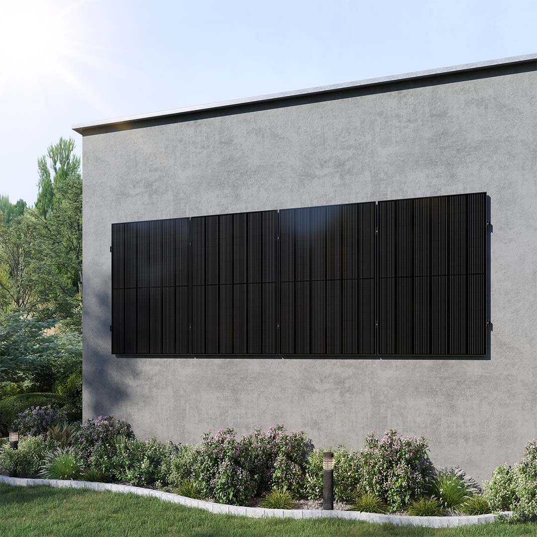 Voltd Wand 1720W - Balkonkraftwerk Komplettset für flache Wand