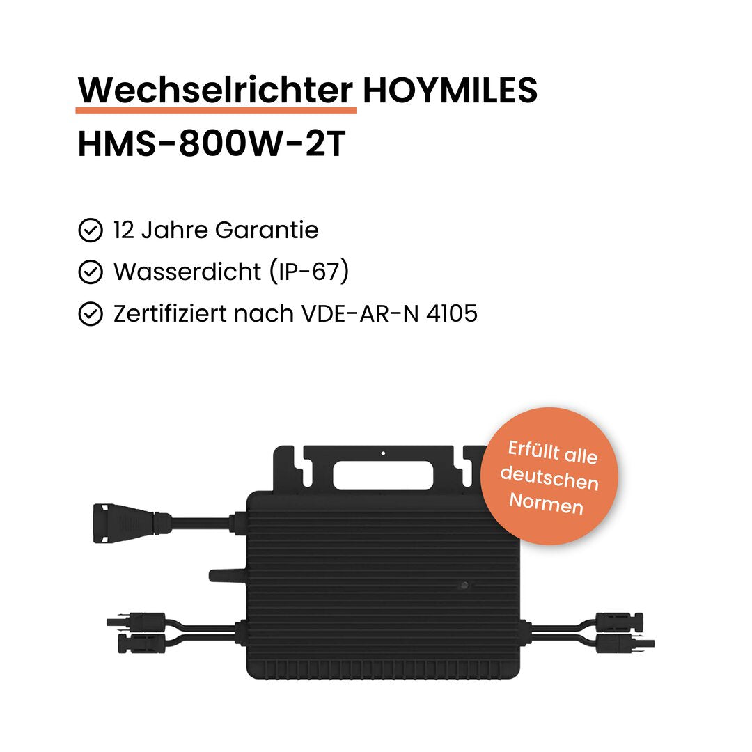 Voltd - Hoymiles HMS-800W-2t Wechselrichter für Balkonkraftwerk