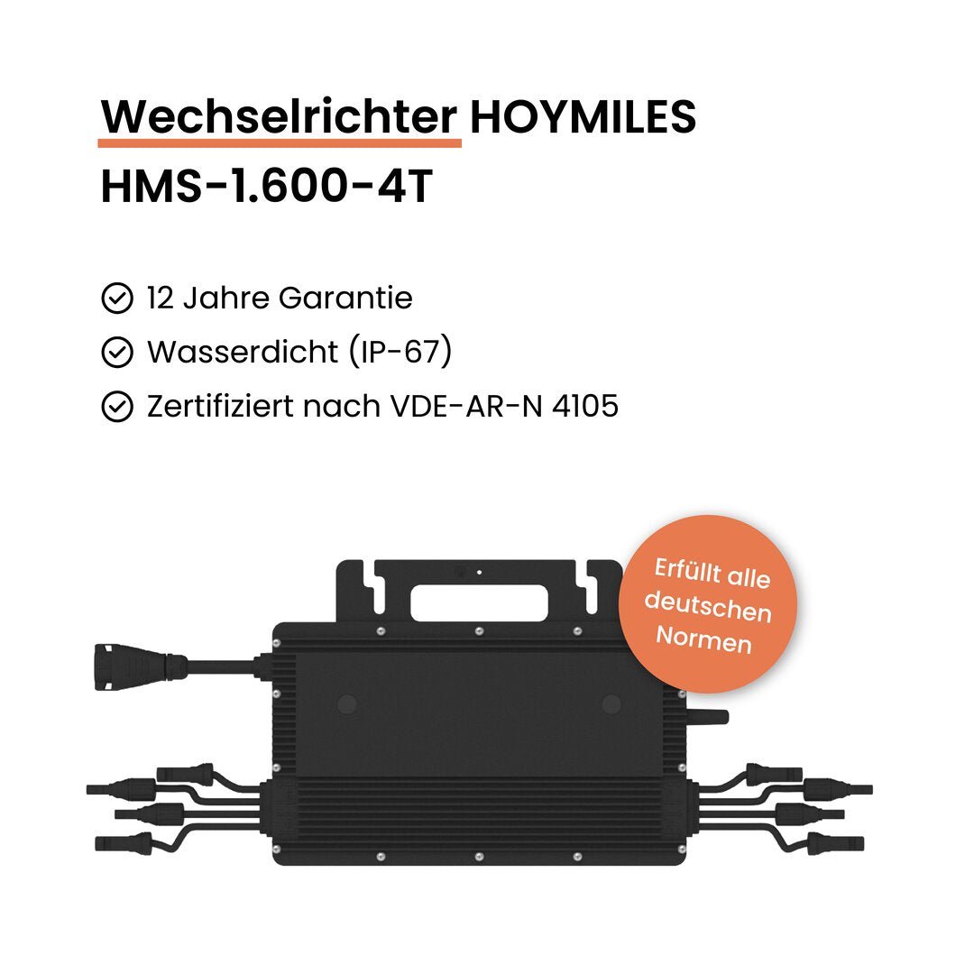 Voltd - Hoymiles HMS-1600-4t Wechselrichter für Balkonkraftwerk